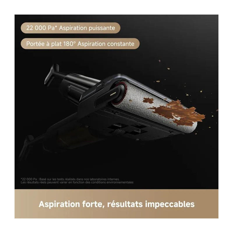 Aspirateur balai laveur - MOVA M50 - 22 000 Pa - 46 min - 800 ml - Noi