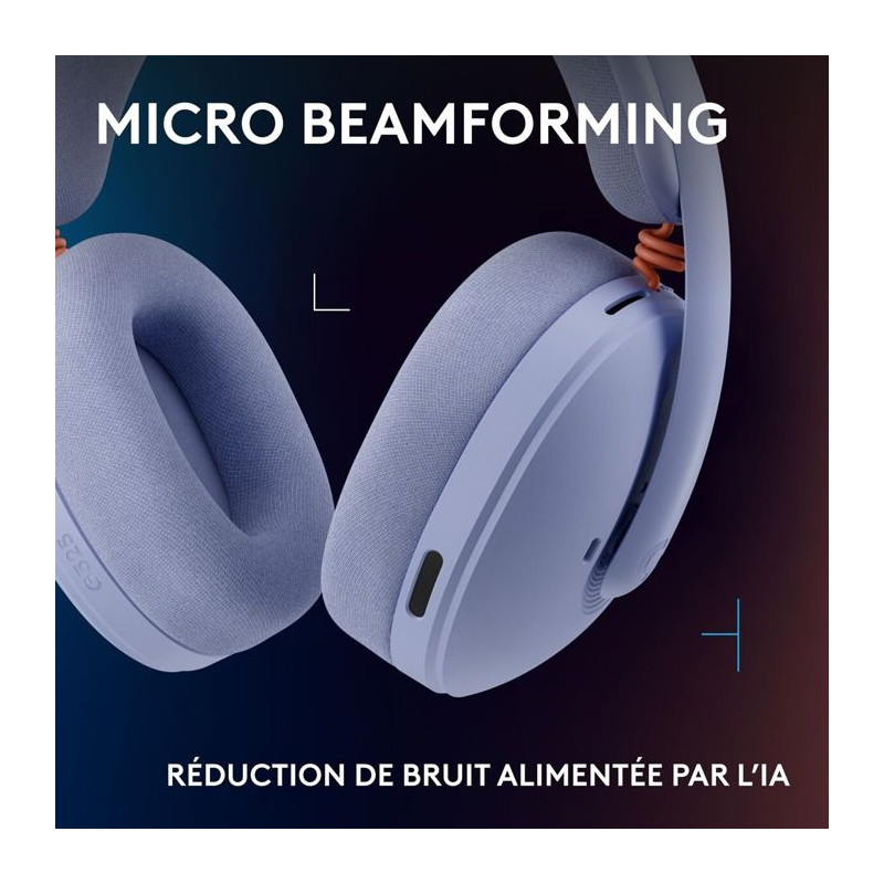 Casque gamer - Sans fil - Logitech G - G325 - Lilas