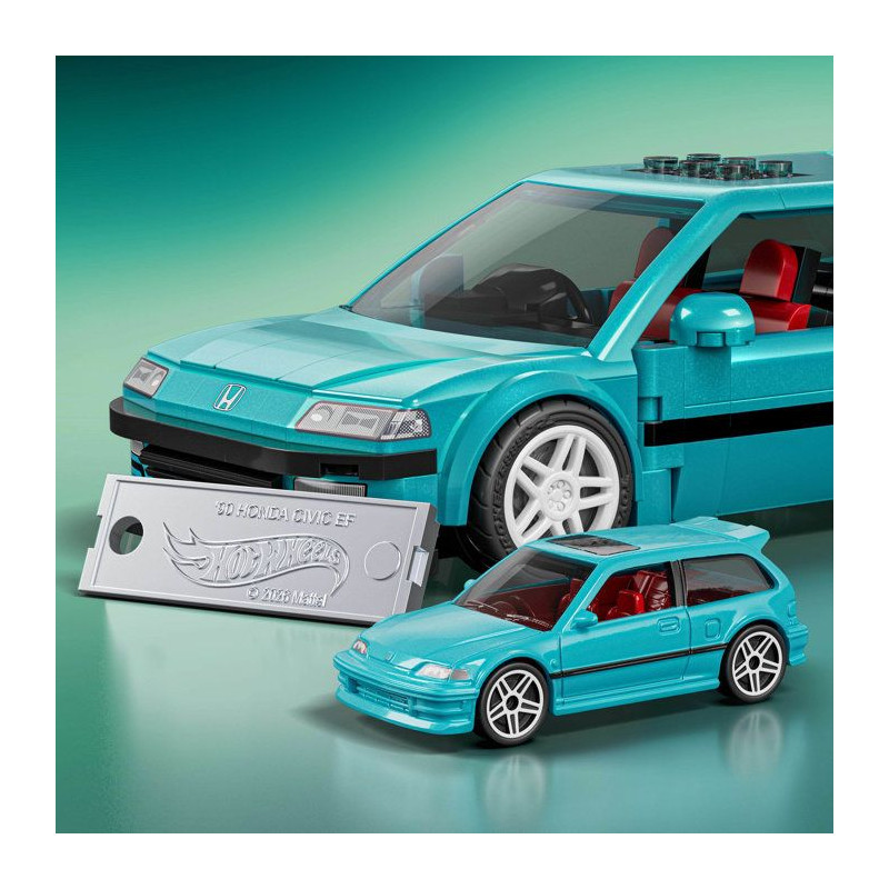 Jeu de construction - HOT WHEELS - JHF62 - Brick Shop Honda Civic EF -