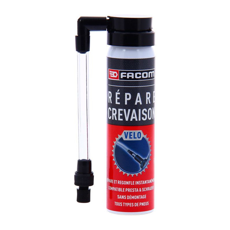 Répare-crevaison vélo - FACOM - 006092 - 75 ml - Répare et regonfle