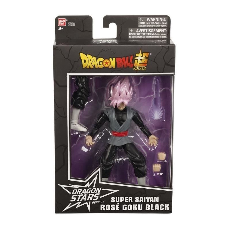 Figurine articulée Goku Black Super Saiyan Rosé - Dragon Ball - BAND