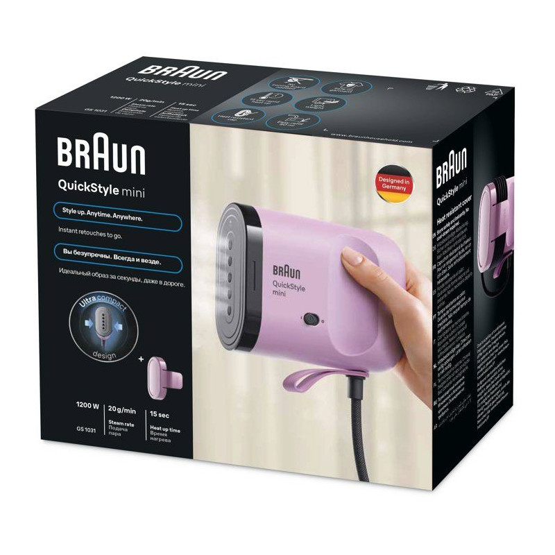 Défroisseur vapeur - BRAUN - GS1031PU - Vertical - Débit vapeur 20 g