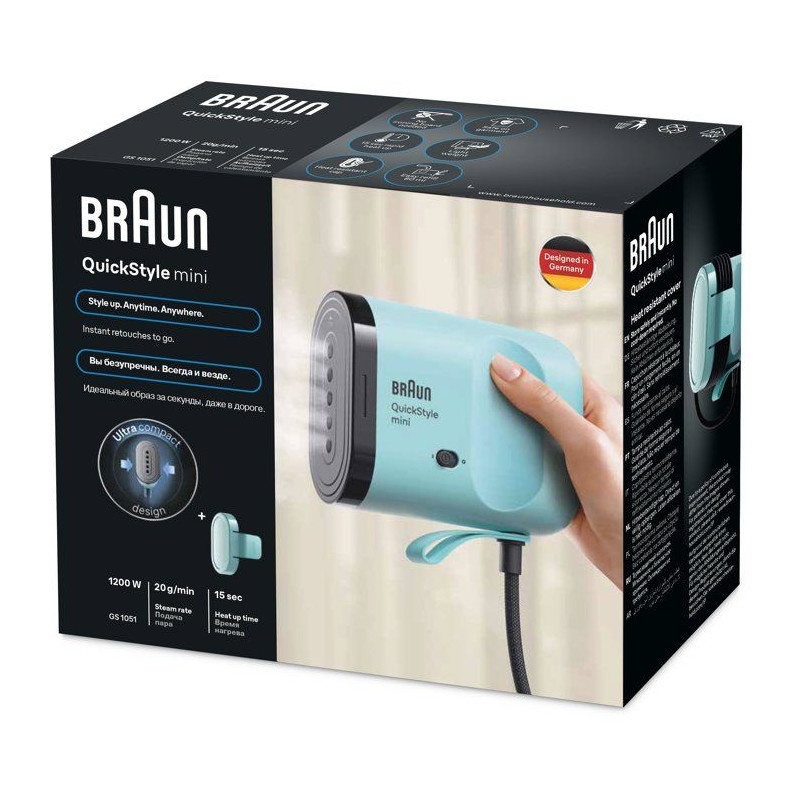 Défroisseur vapeur - BRAUN - GS1051GR - Vertical - Débit vapeur 20 g