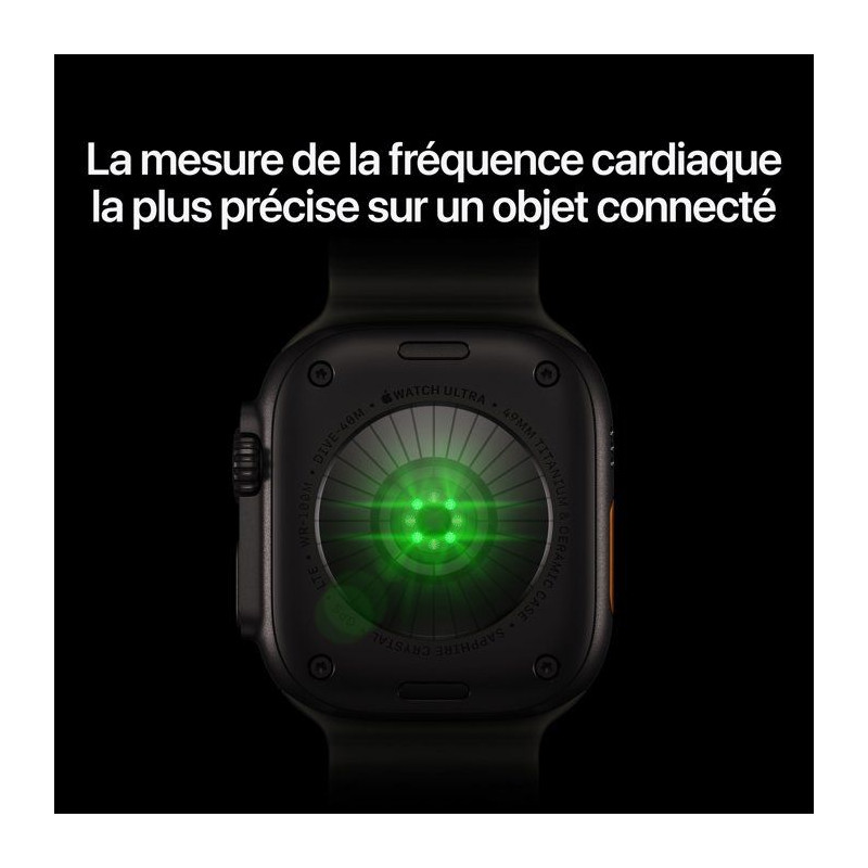 APPLE Watch Ultra 4 GPS + Cellular - 49mm - Boîtier Black Titanium -