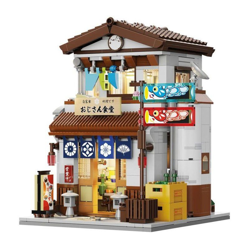 CADA Bâtiments - Jeu de construction - Cantine Japonaise - 861 pièce
