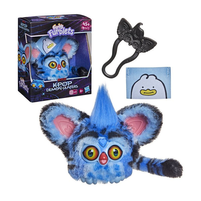 Furby Furblets Derpy le tigre, KPop Demon Hunters, mini peluche élect
