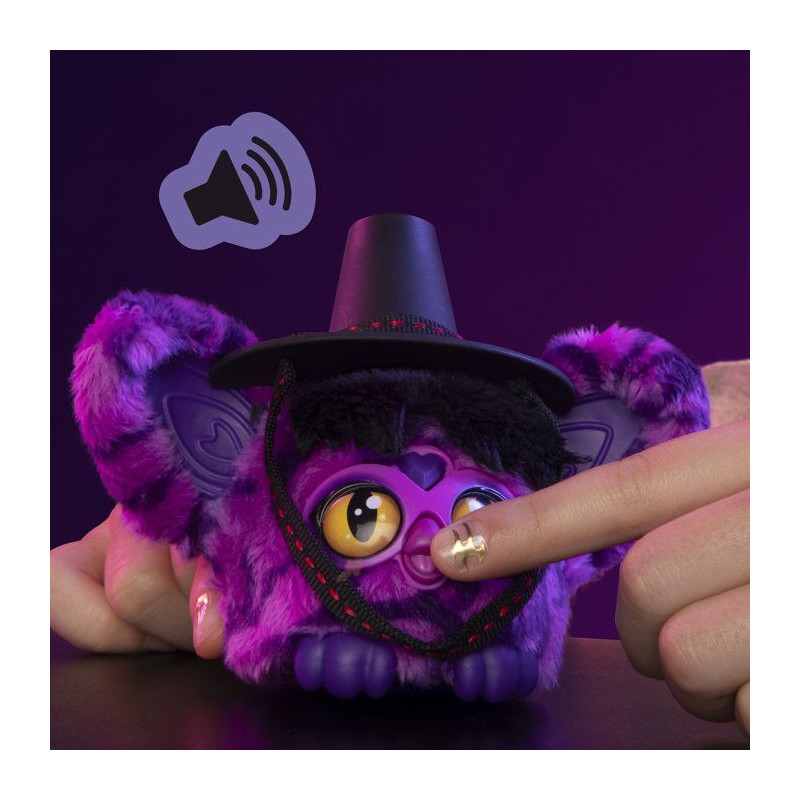 Furby Furblets Démon Saja Boy, KPop Demon Hunters, mini peluche élec