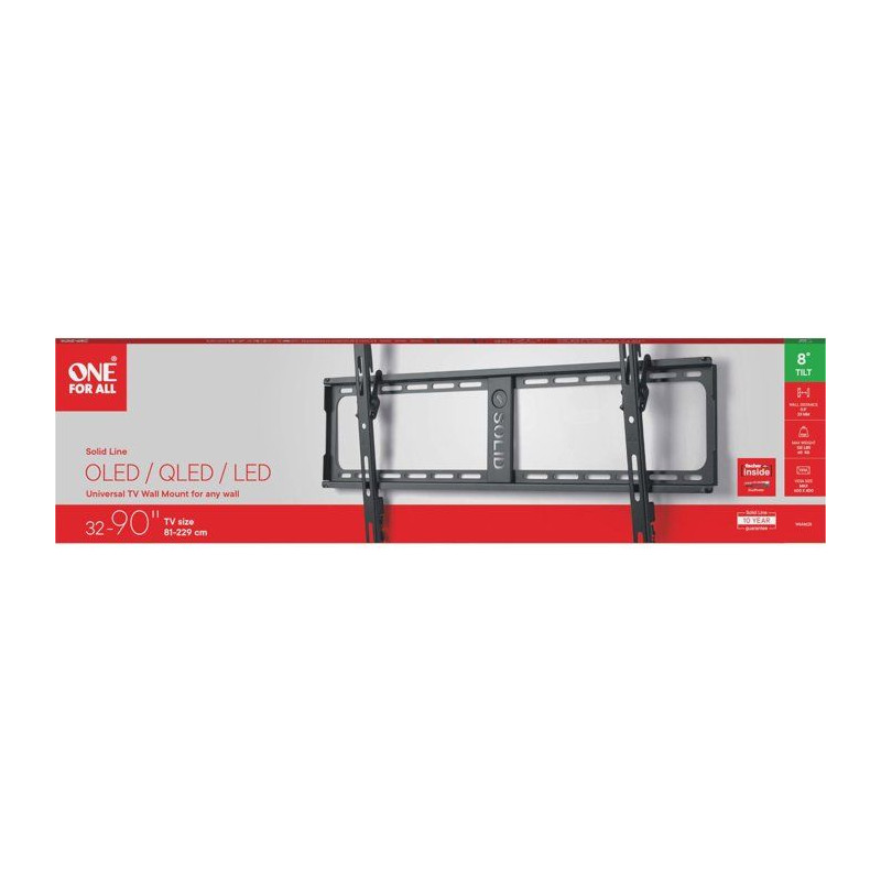Support mural TV - SOLID - WM4625 - Inclinable 8° - TV 32 a 90 pouces