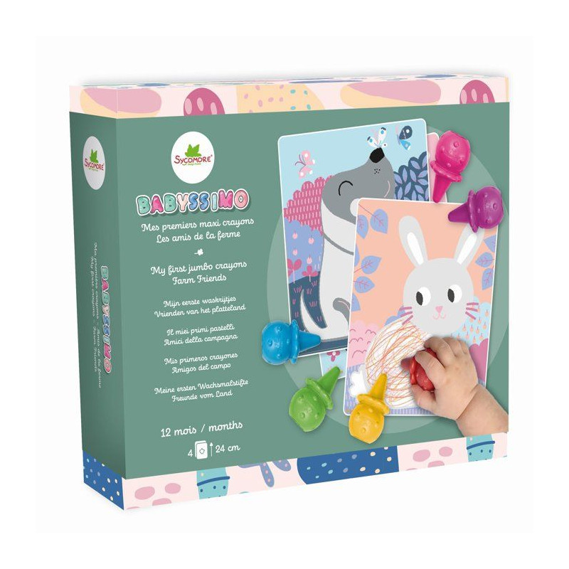 Coloriage premiers crayons - SYCOMORE - Babyssimo Amis de la Ferme - C