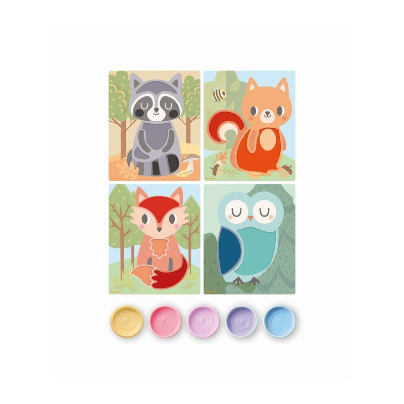 Peinture aux doigts - SYCOMORE - Babyssimo Amis de la Foret - Des 12 m