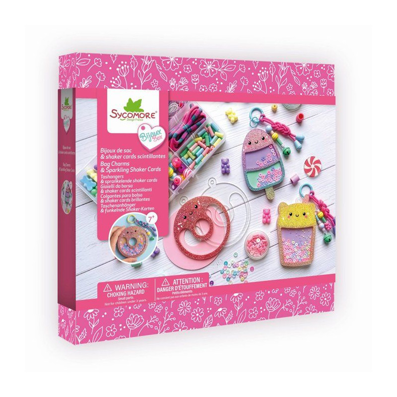 Coffret bijoux créatifs - SYCOMORE - Bijoux de Sacs Shake Cards Déli