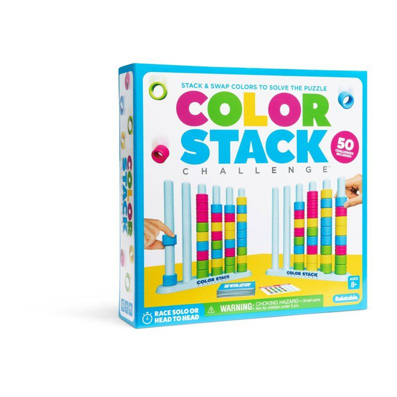 Jeu de réflexion - Color Stack - Défis de rapidité - Mode solo et d