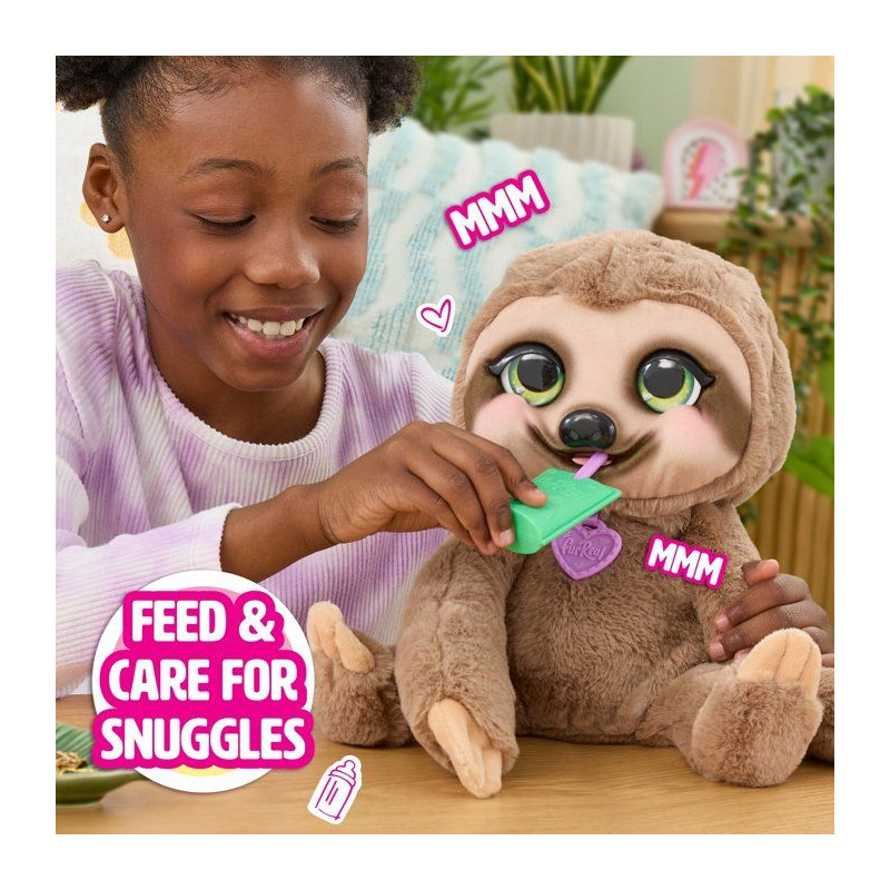 Peluche interactive paresseux - furReal Friends - Snuggles - Plus de 5