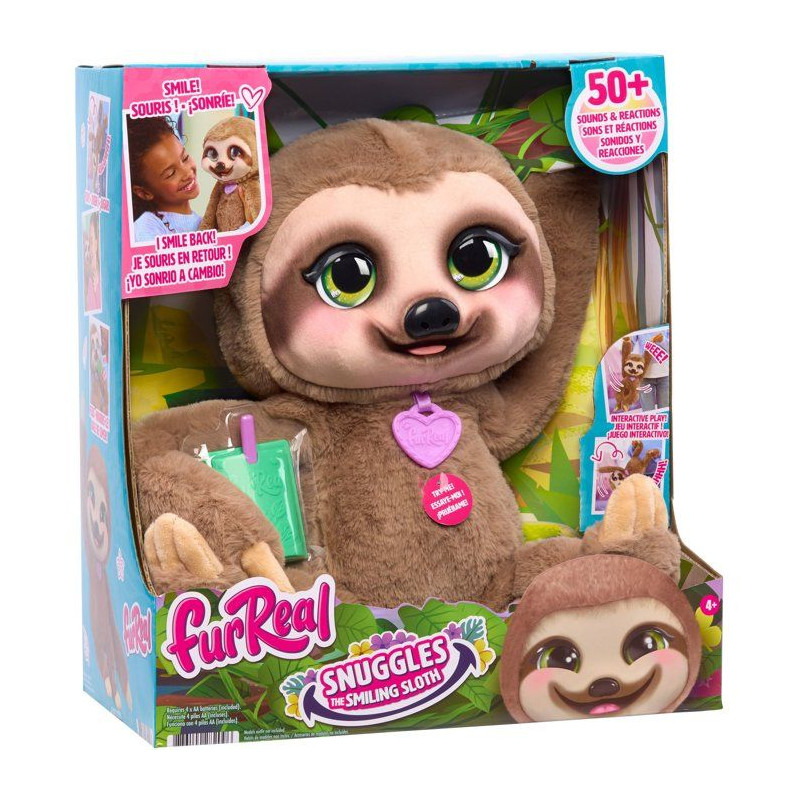 Peluche interactive paresseux - furReal Friends - Snuggles - Plus de 5