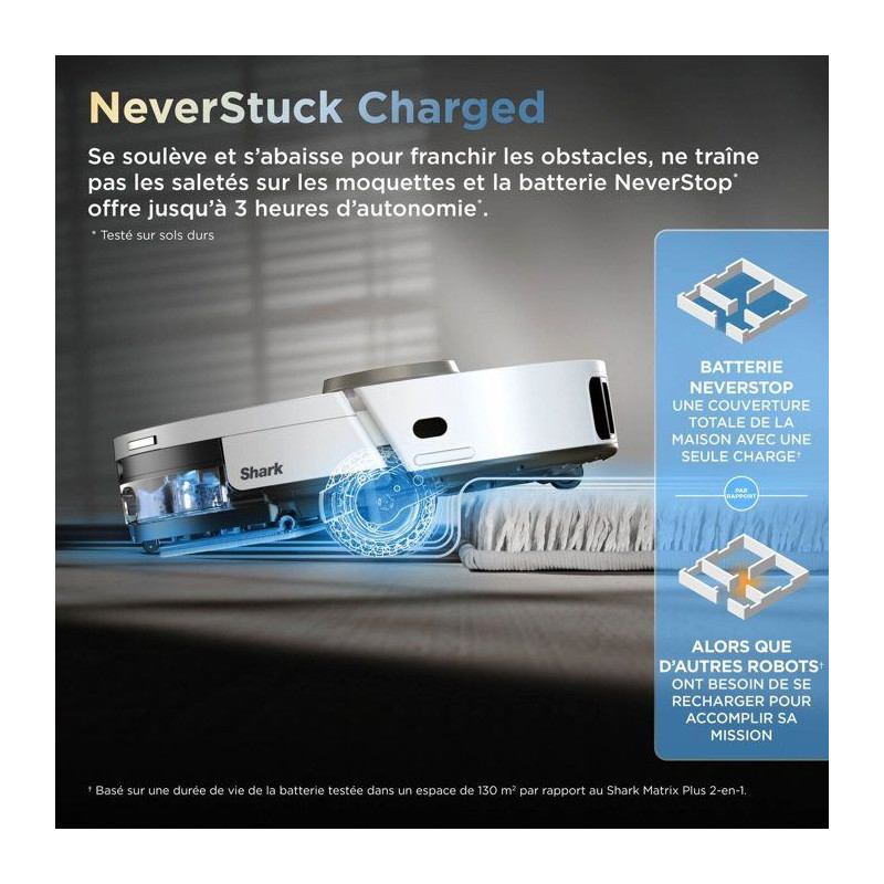 Robot aspirateur laveur - SHARK - PowerDetect ThermaCharged AV2900XEEU