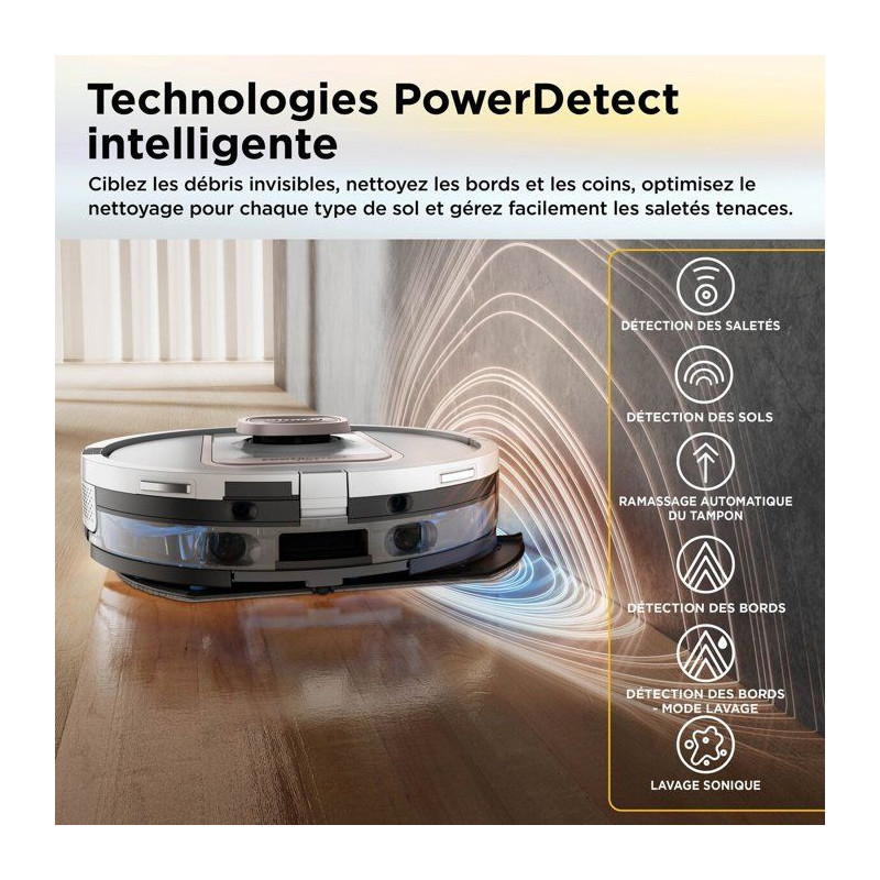 Robot aspirateur laveur - SHARK - PowerDetect ThermaCharged AV2900XEEU