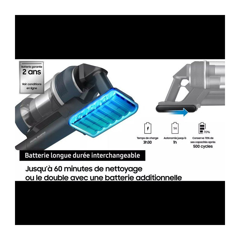 SAMSUNG Jet 95S Complete VS70H28HFC/WD - Aspirateur Balai sans fil - 2