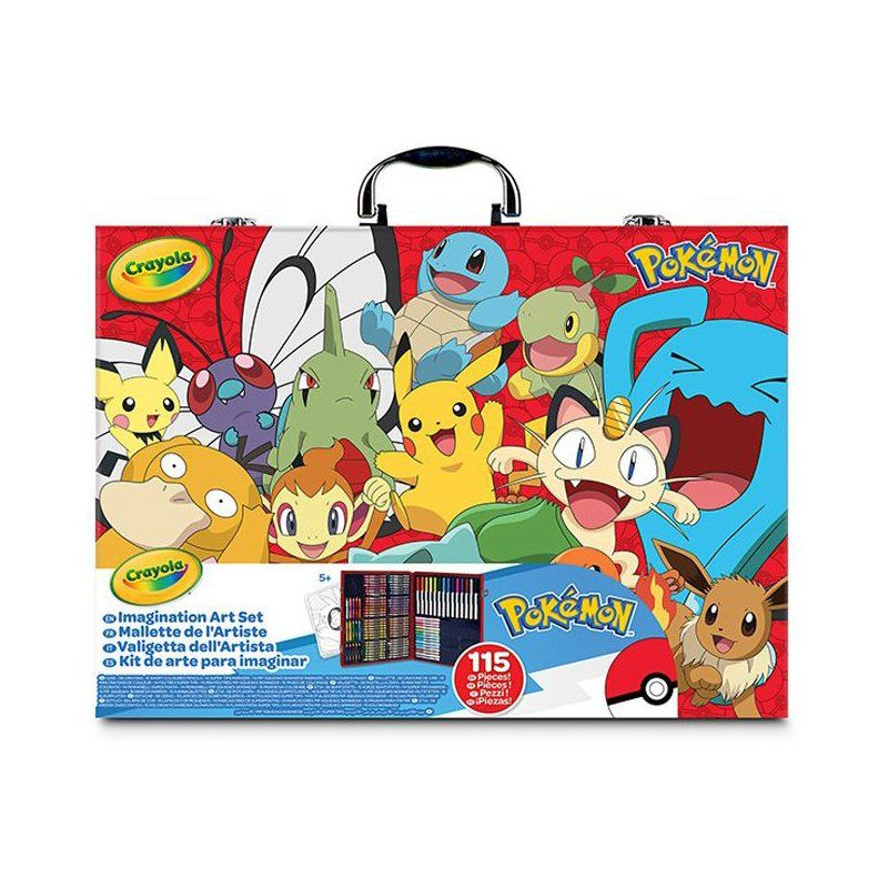 Mallette de coloriage - CRAYOLA - Inspiration Art Case Pokémon - 125