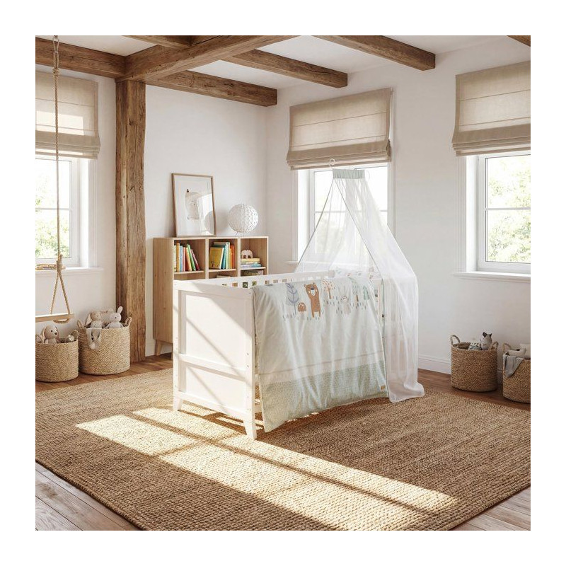 Lit combiné évolutif 70 x 140 cm - ROBA - Woodland Buddies - Blanc -