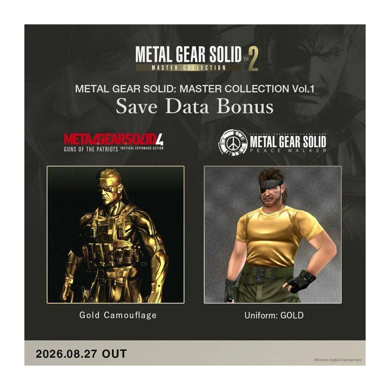 Metal Gear Solid Master Collection Vol. 2 - Day One Edition - Jeu Xbox