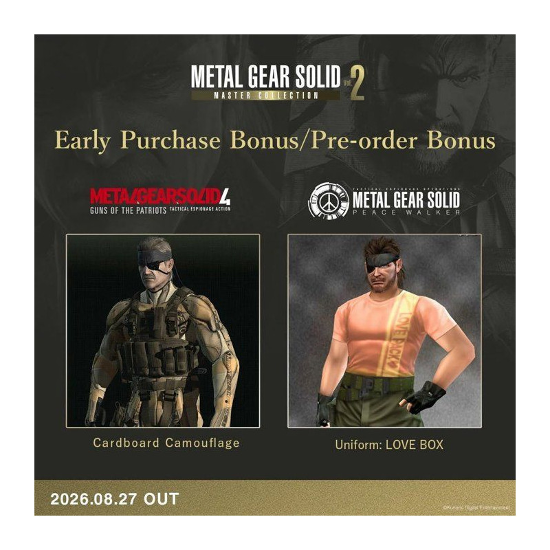 Metal Gear Solid Master Collection Vol. 2 - Day One Edition - Jeu Xbox