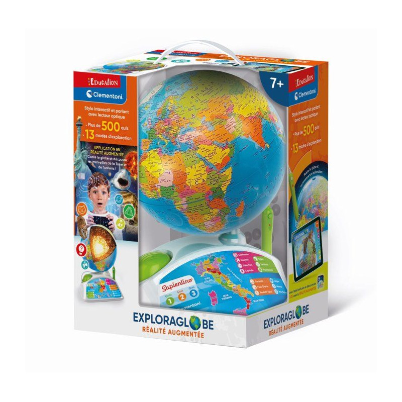 Exploraglobe - Réalité augmentée - Clementoni - Globe interactif -