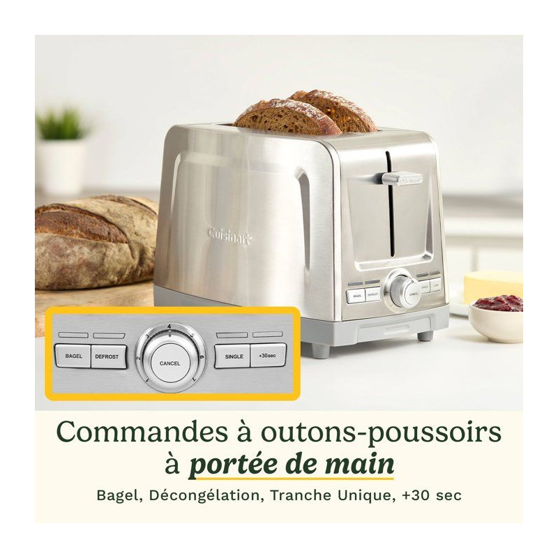 Grille-pain - CUISINART - Core Collection - 2 tranches - Fentes extra