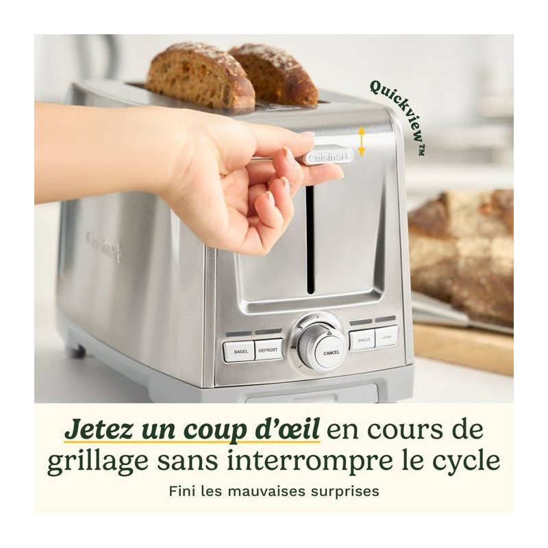 Grille-pain - CUISINART - Core Collection - 2 tranches - Fentes extra