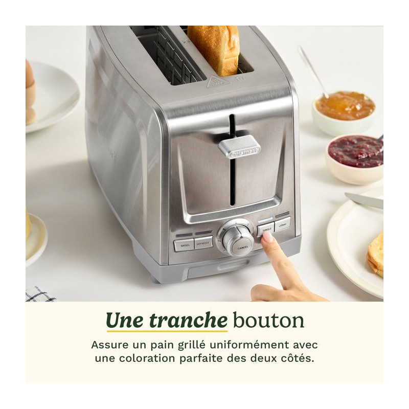 Grille-pain - CUISINART - Core Collection - 2 tranches - Fentes extra