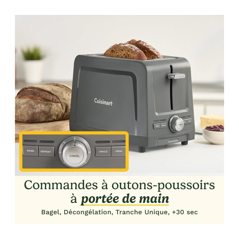 Grille-pain - CUISINART - Core Collection - 2 tranches - Fentes extra