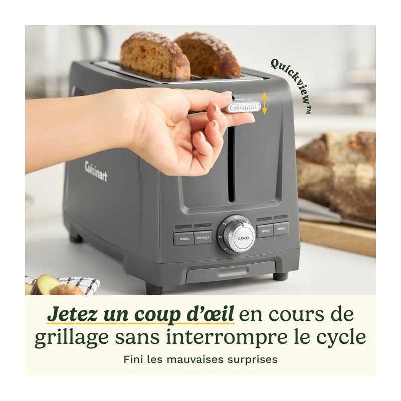 Grille-pain - CUISINART - Core Collection - 2 tranches - Fentes extra