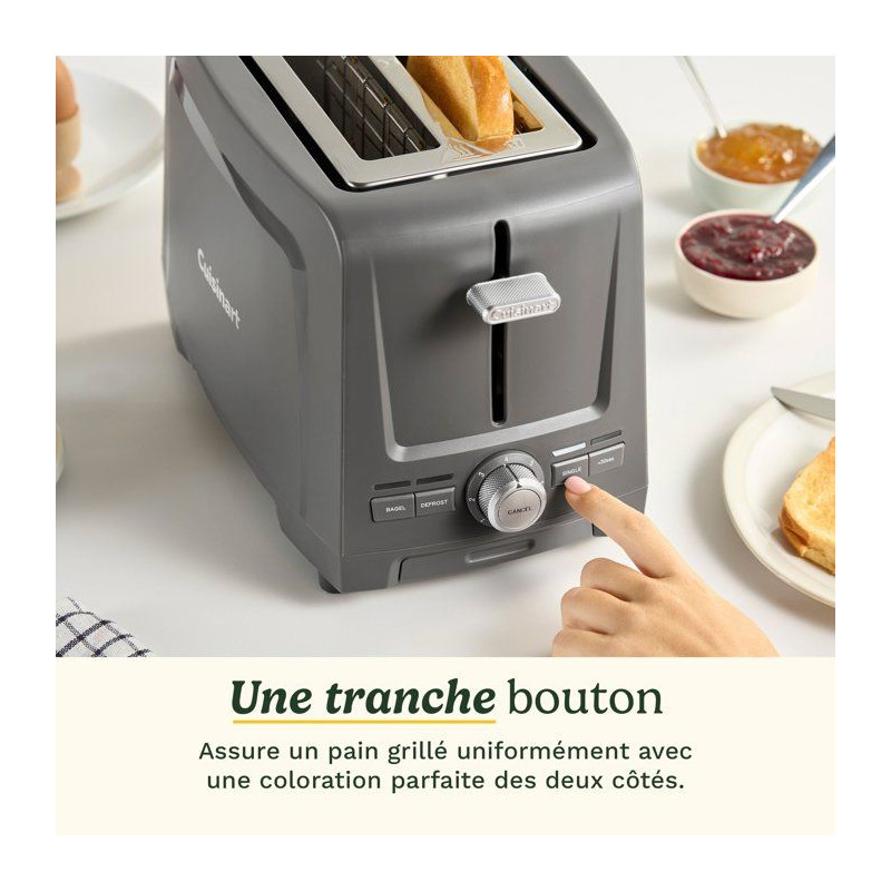Grille-pain - CUISINART - Core Collection - 2 tranches - Fentes extra