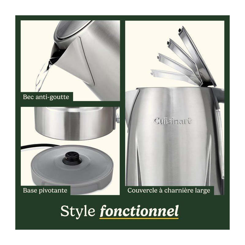 Bouilloire électrique - CUISINART - Core Collection - 1,7 L - Acier i