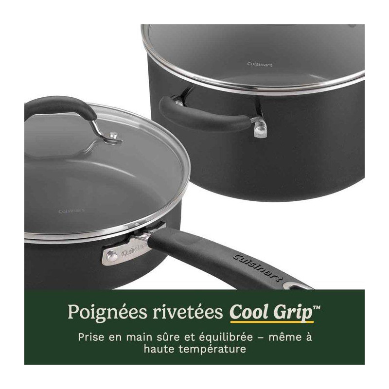 Batterie de cuisine antiadhésive - CUISINART - Ceramica XT - 11 piece