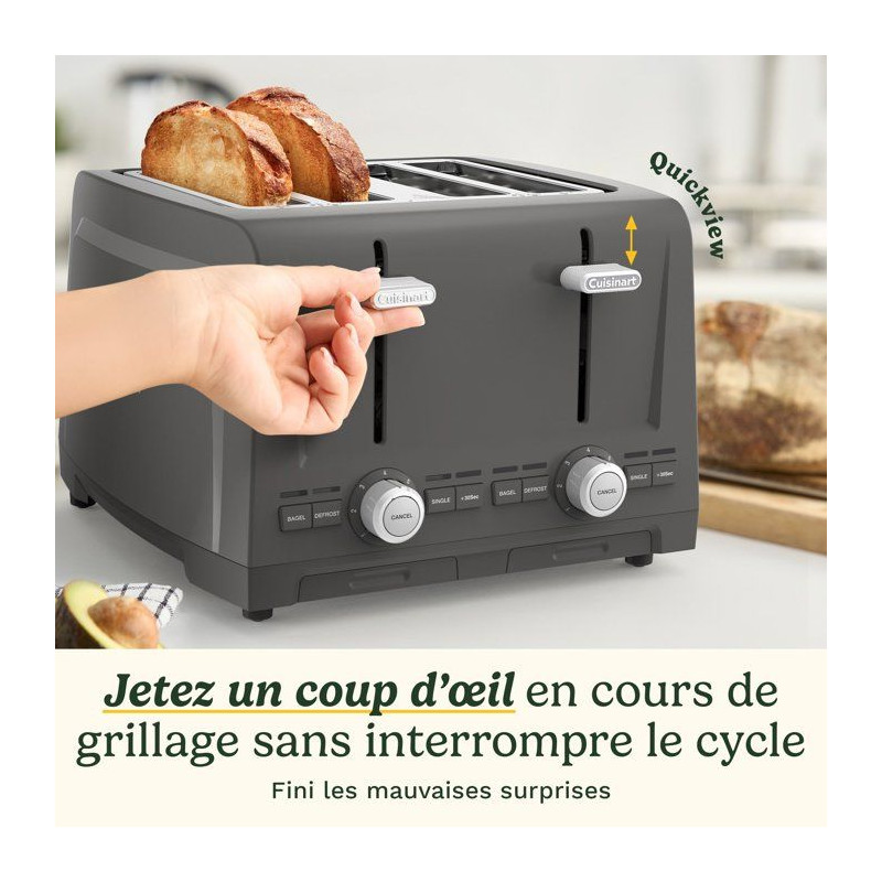 Grille-pain - CUISINART - Core Collection - 4 tranches - Fentes extra