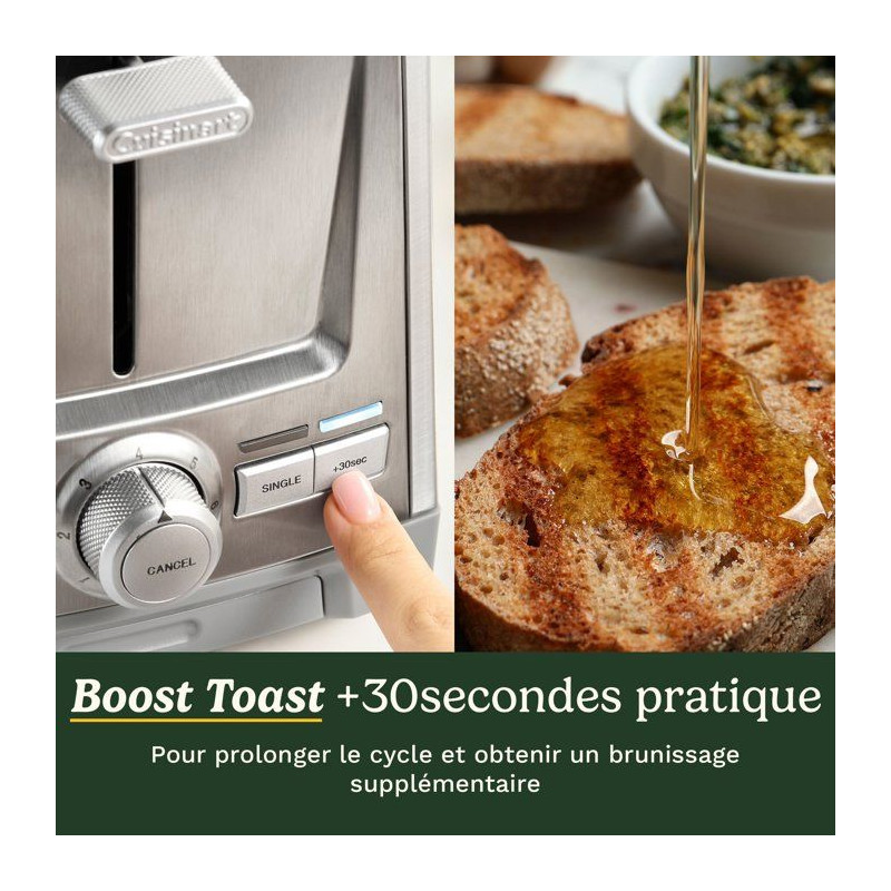 Grille-pain - CUISINART - Core Collection - 4 tranches - Acier inoxyda