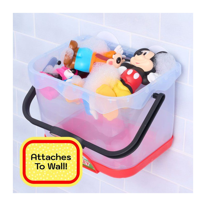Jouets de bain - DISNEY Mickey Mouse - 5 figurines - Panier de rangeme