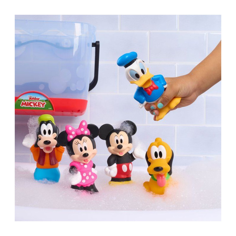 Jouets de bain - DISNEY Mickey Mouse - 5 figurines - Panier de rangeme