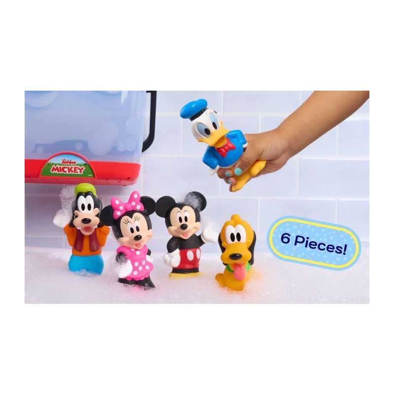 Jouets de bain - DISNEY Mickey Mouse - 5 figurines - Panier de rangeme