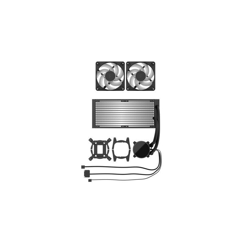 FRACTAL DESIGN - Radius 240 RGB Black - Watercooling AIO RGB - Ventila