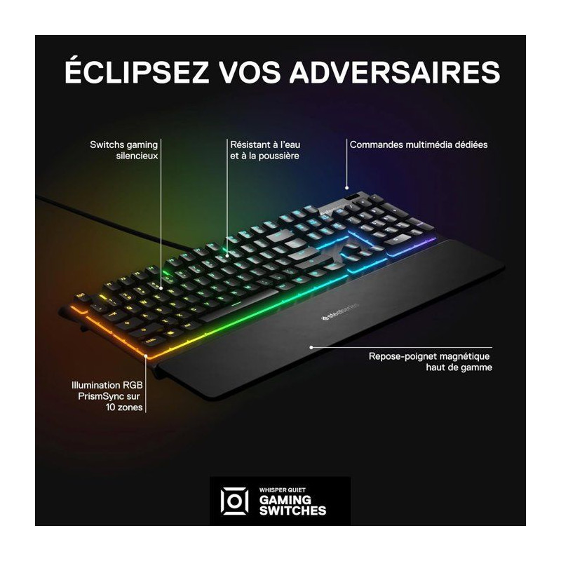 Clavier Steelseries APEX 3 FR