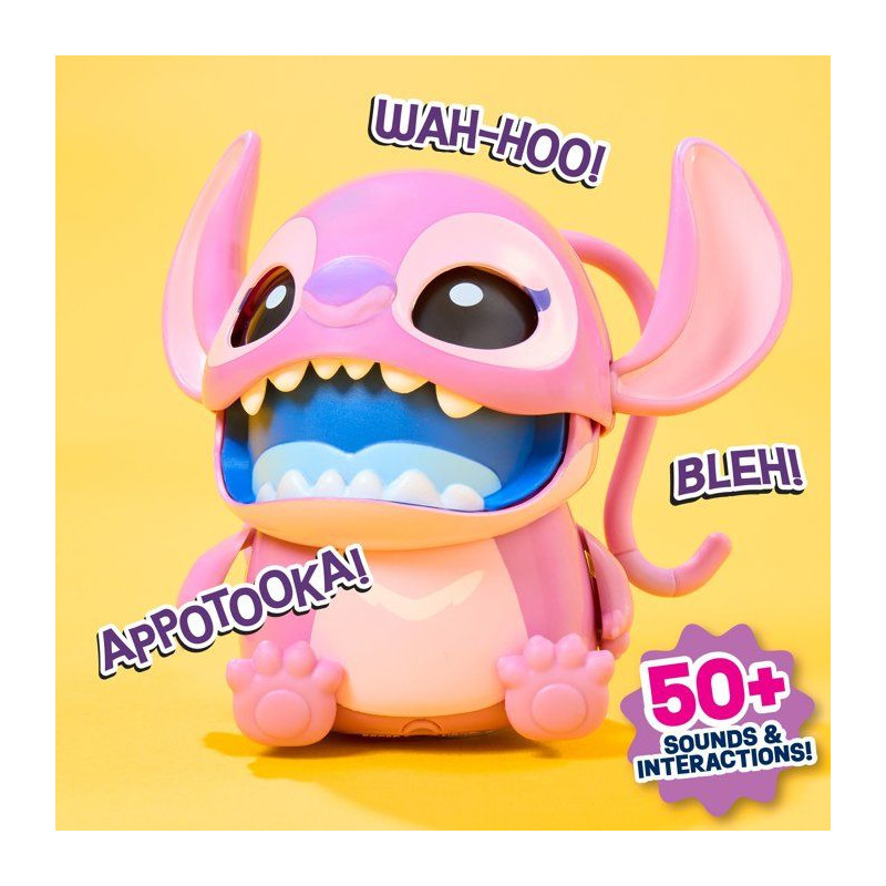 Figurine interactive - STITCH - Many Moods Angel - 15 cm - Plus de 50