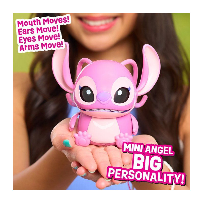 Figurine interactive - STITCH - Many Moods Angel - 15 cm - Plus de 50