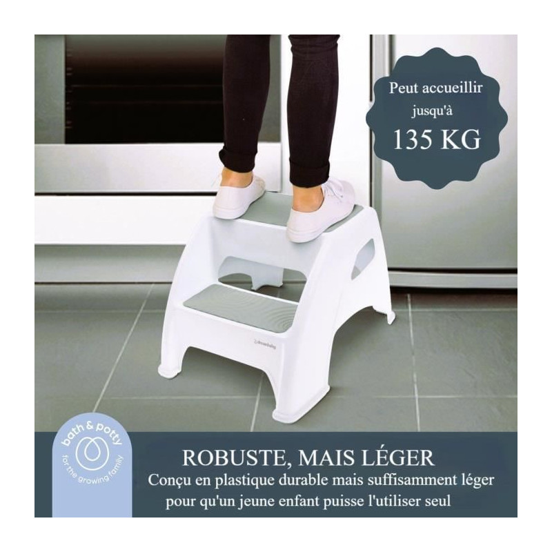 Tabouret marchepied - DREAMBABY - Toddler & Me 2 Up - Antidérapant et