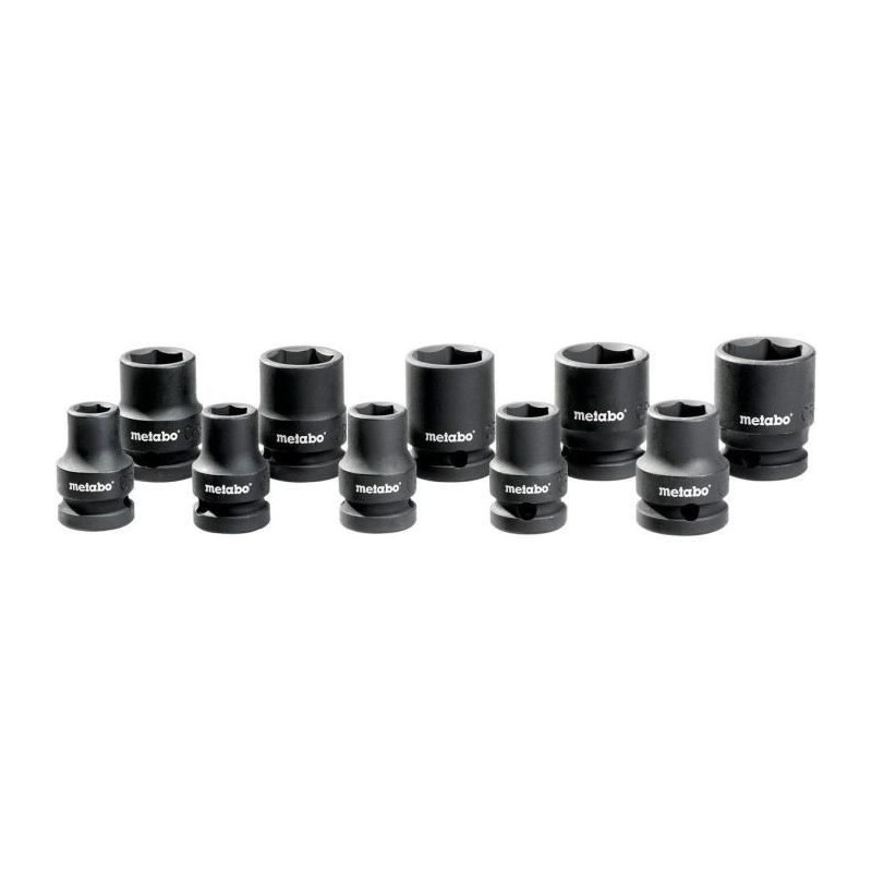 1/2'' Shockproof Socket Wrench Set - METABO - Compressor Accessories