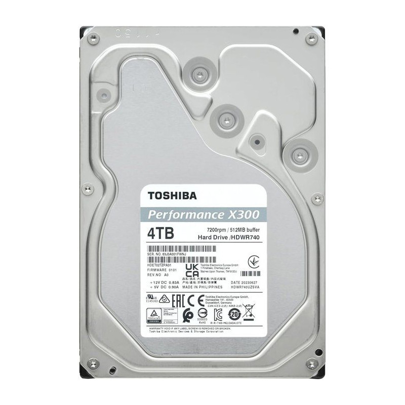 TOSHIBA - X300 - Disque dur interne - 4TB (512MB) - Performance Hard