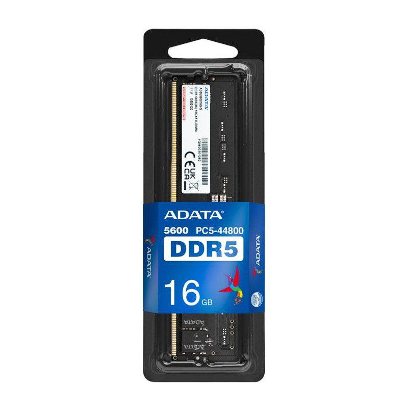 Barrette mémoire PC - ADATA - STANDARD - 16 Go DDR5 - U-DIMM - 5600 M