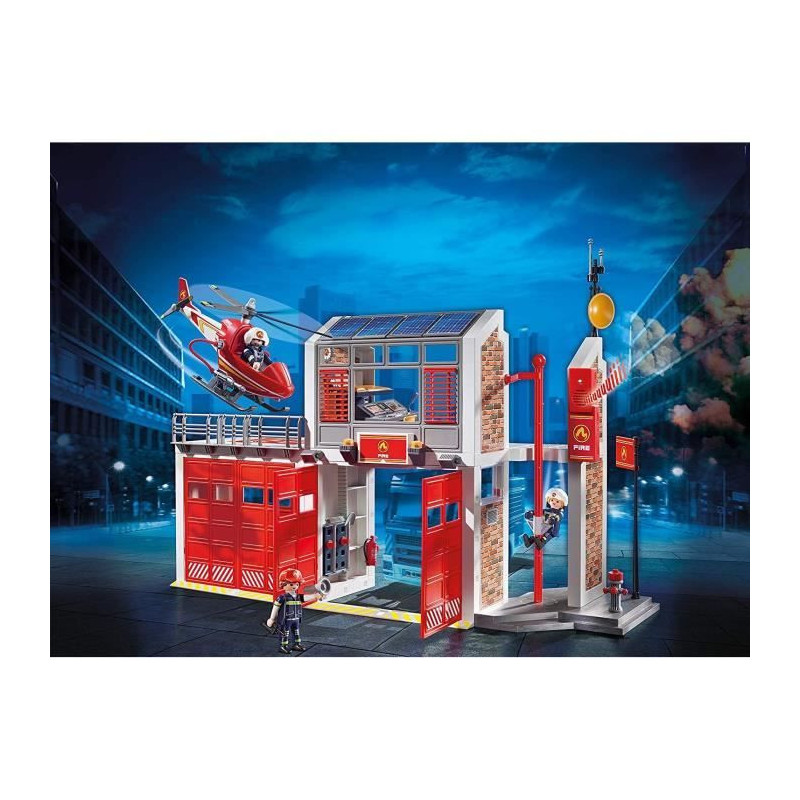 PLAYMOBIL 9462 - City Action - Fire Station with Helicopter - New in 2