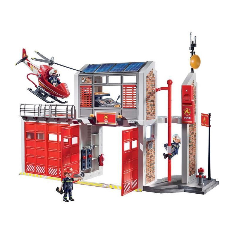PLAYMOBIL 9462 - City Action - Fire Station with Helicopter - New in 2