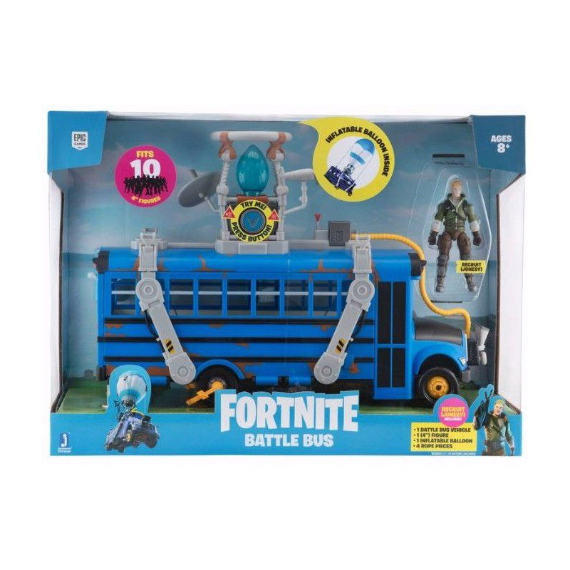 Véhicule Battle Bus - FORTNITE - lumières et sons - figurine Jonesy
